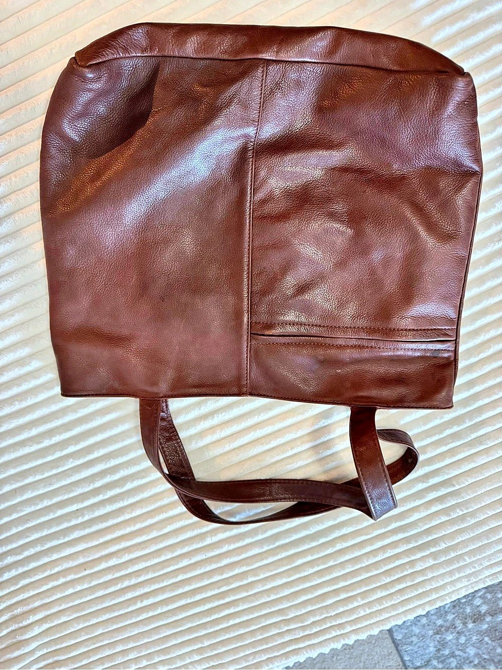 Brown leather Tote Bag